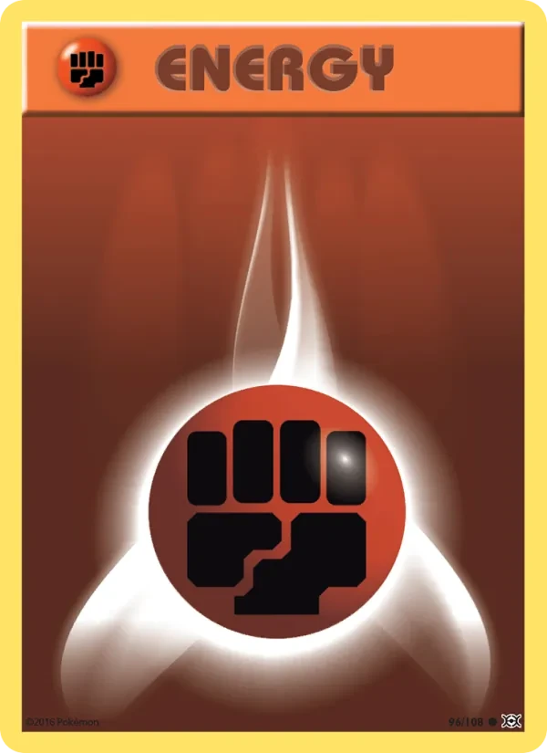 Fighting Energy 96/108 Evolutions Pokémon card