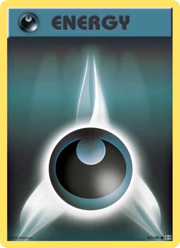 Darkness Energy 97/108 Evolutions Pokémon card