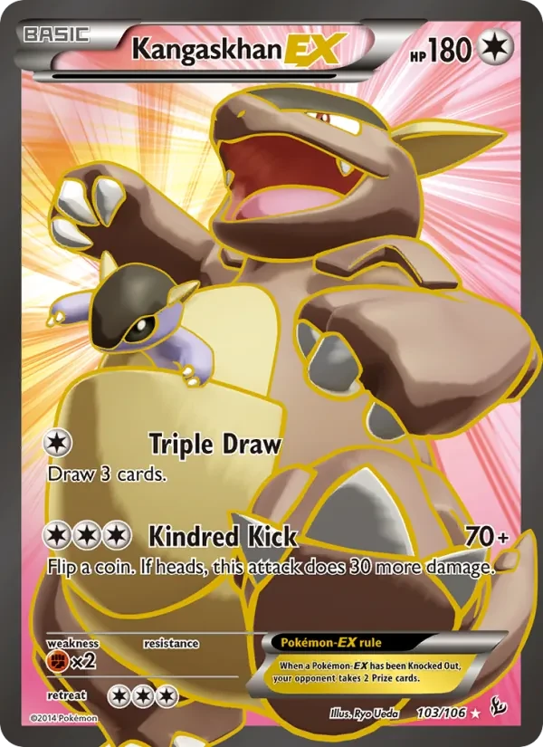 Kangaskhan EX 103/106 Flashfire Pokémon kaart