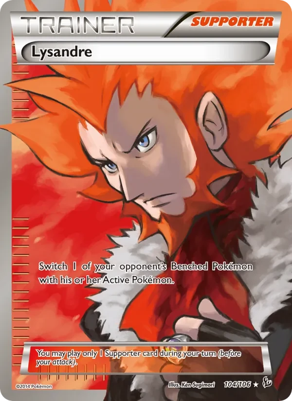 Carta Pokémon Lysandre 104/106 Flashfire