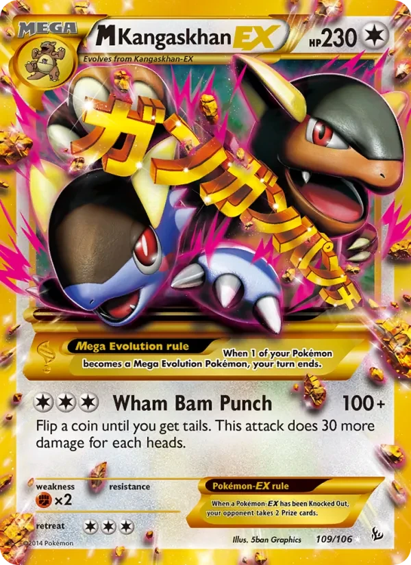 M Kangaskhan EX 109/106 Flashfire Pokémon Karte