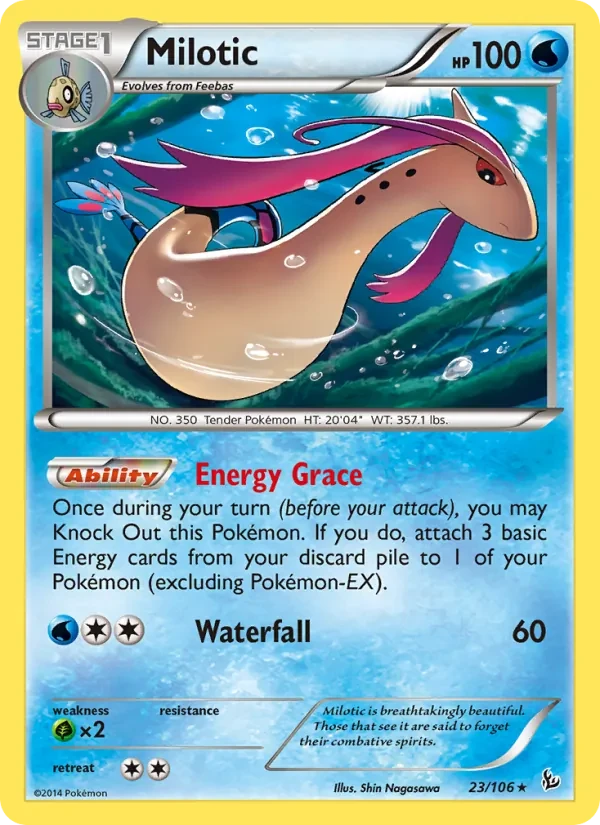 Milotic 23/106 Flashfire Pokémon card