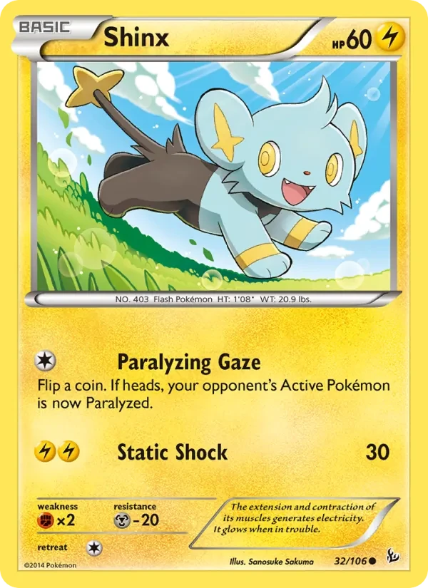 Carte Pokémon Shinx 32/106 Flashfire