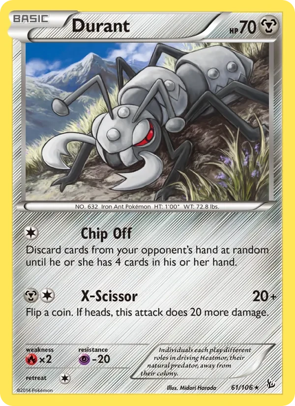 Durant 61/106 Flashfire Pokémon card