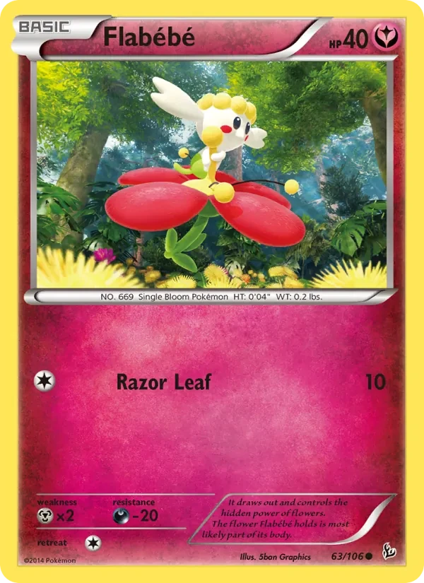 Carte Pokémon Flabébé 63/106 Flashfire