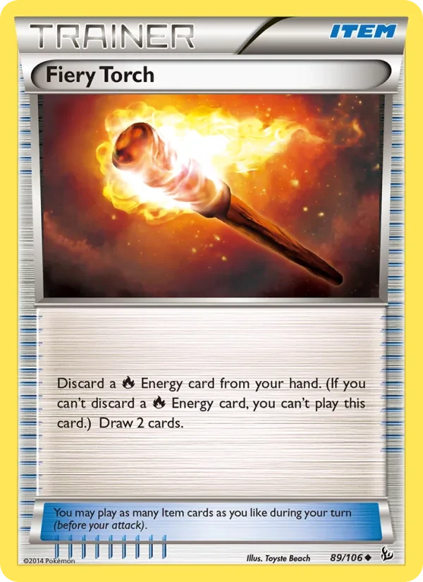 Fiery Torch 89/106 Flashfire Pokémon Karte