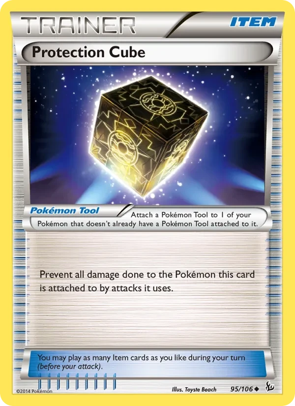 Protection Cube 95/106 Flashfire Pokémon card