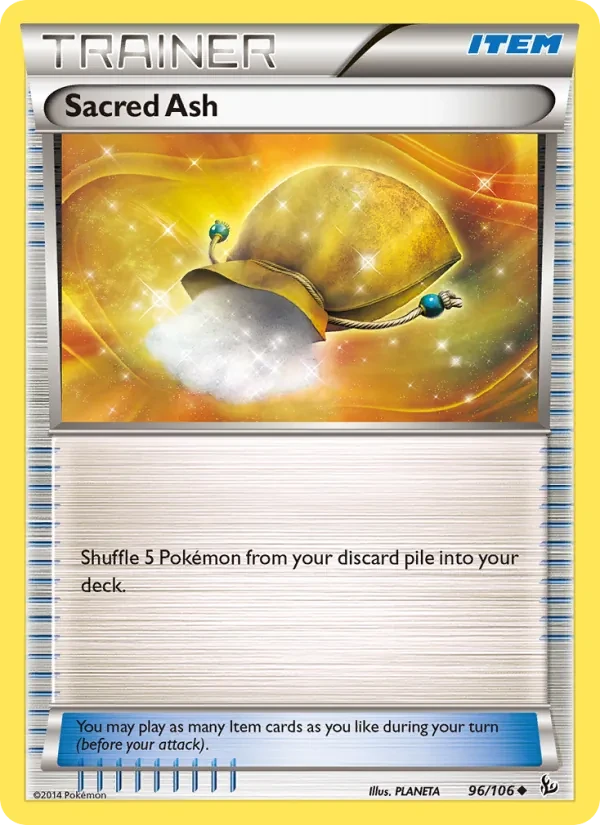 Sacred Ash 96/106 Flashfire Pokémon card