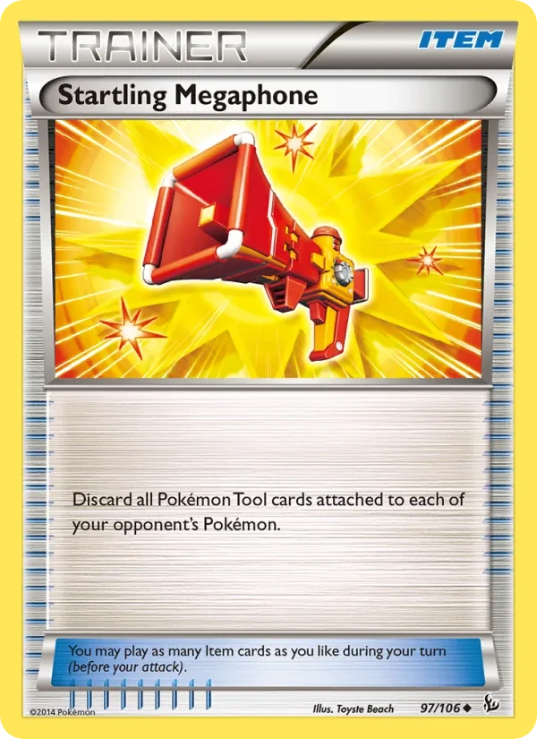 Startling Megaphone 97/106 Flashfire Pokémon card