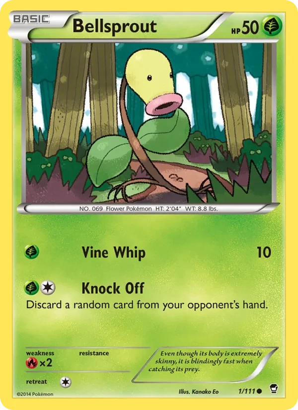 Bellsprout 1/111 Furious Fists Pokémon card