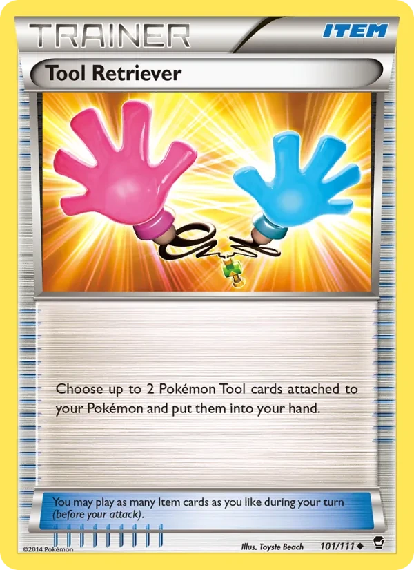 Tool Retriever 101/111 Furious Fists Pokémon card