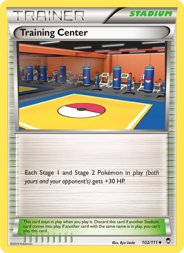 Training Center 102/111 Furious Fists Pokémon card