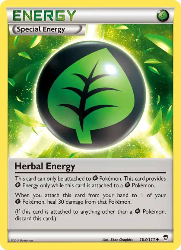 Herbal Energy 103/111 Furious Fists Pokémon card