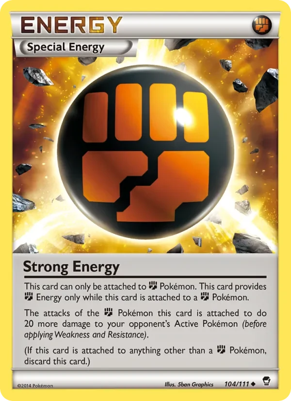 Strong Energy 104/111 Furious Fists Pokémon Karte