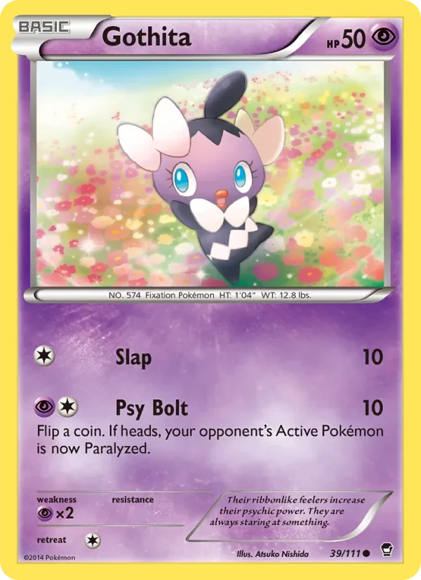 Gothita 39/111 Furious Fists Pokémon card