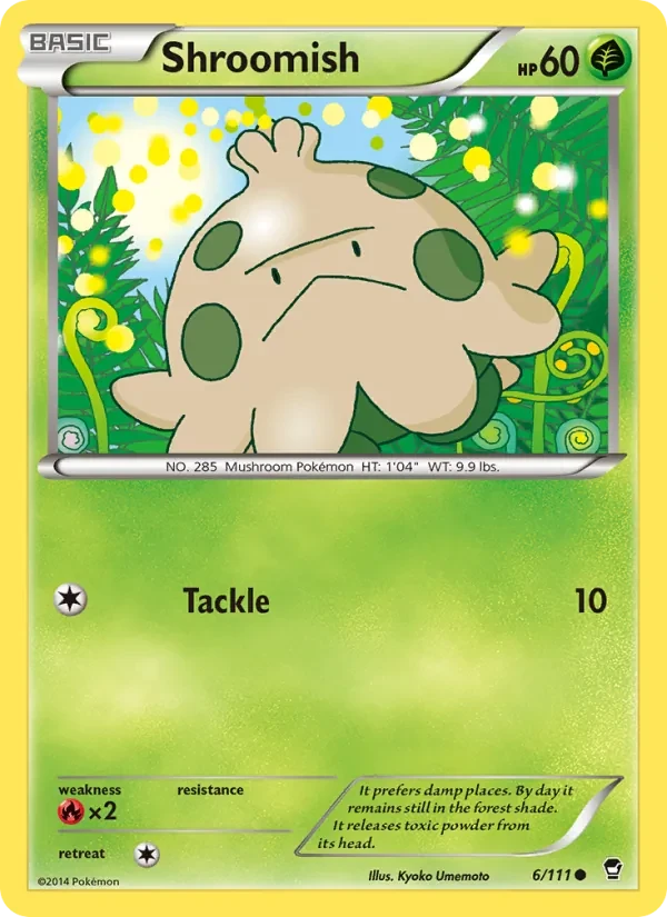 Shroomish 6/111 Furious Fists Pokémon card