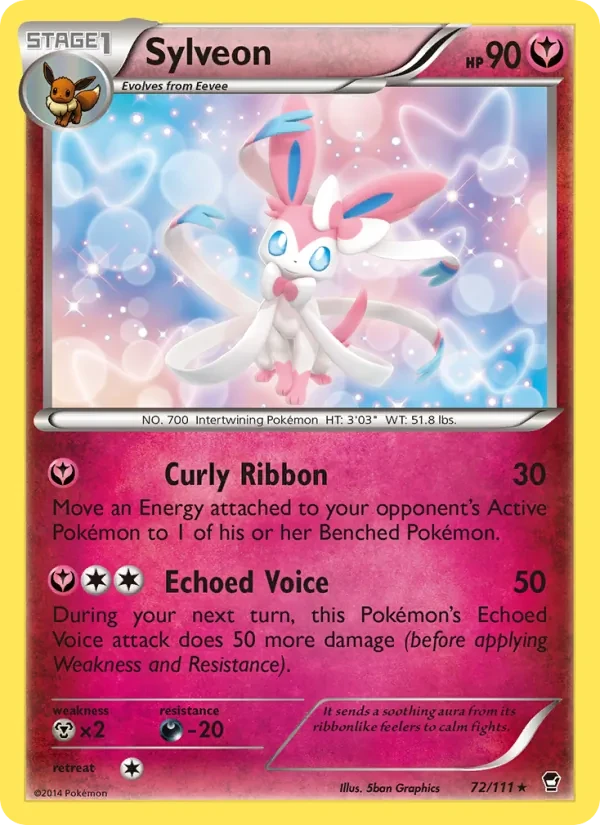 Sylveon 72/111 Furious Fists Pokémon card