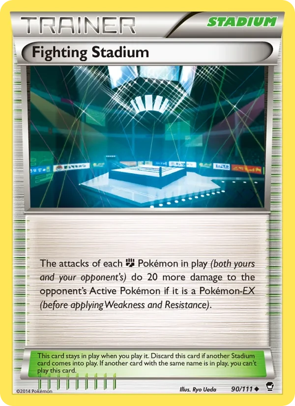 Fighting Stadium 90/111 Furious Fists Pokémon card