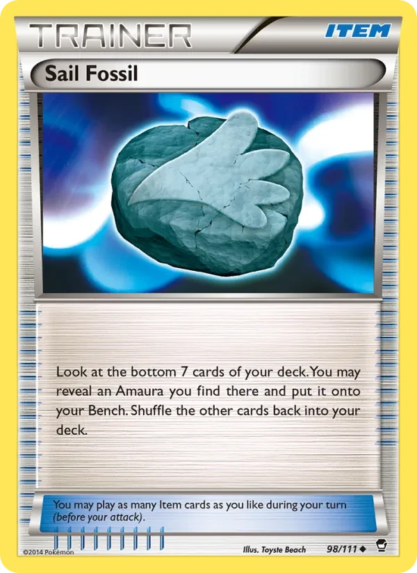 Sail Fossil 98/111 Furious Fists Pokémon card