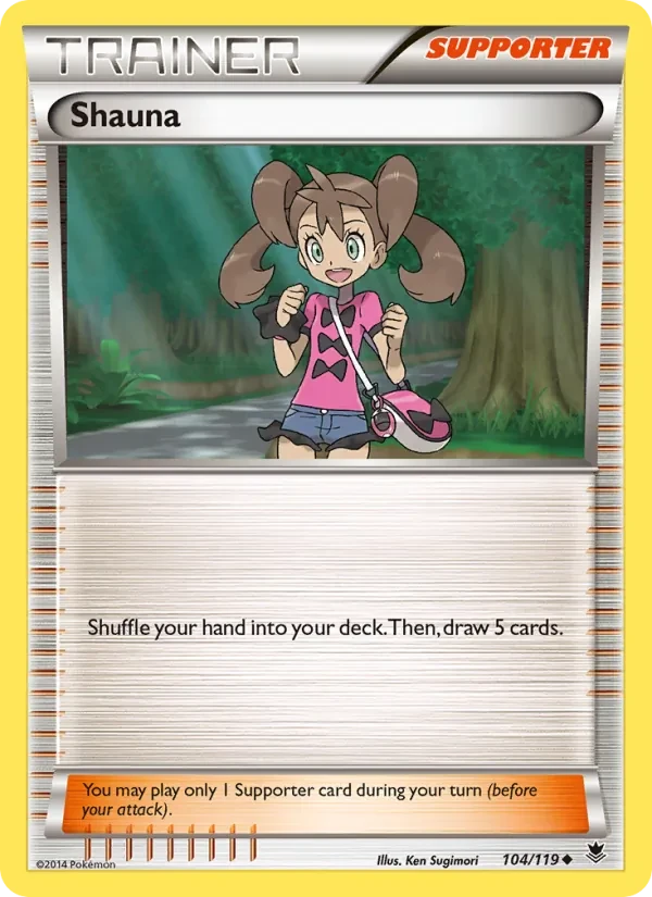 Shauna 104/119 Phantom Forces Pokémon card