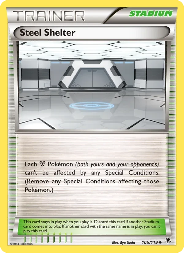 Carta Pokémon Steel Shelter 105/119 Phantom Forces