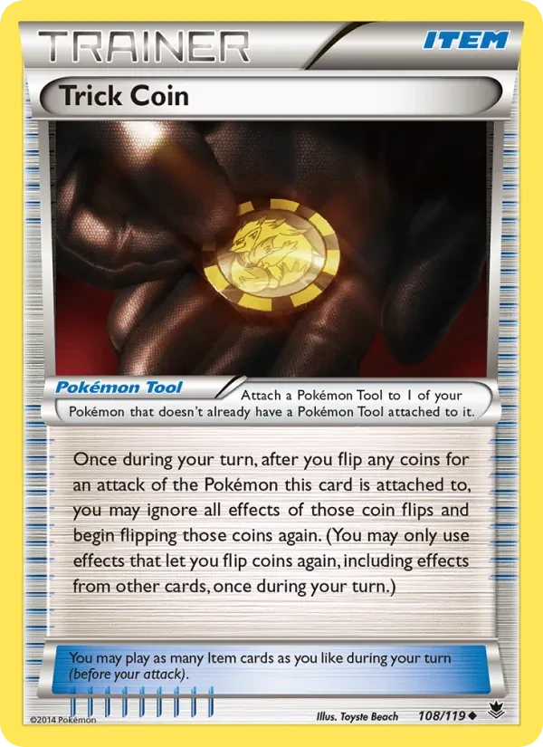 Trick Coin 108/119 Phantom Forces Pokémon Karte