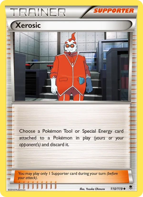 Xerosic 110/119 Phantom Forces Pokémon Karte