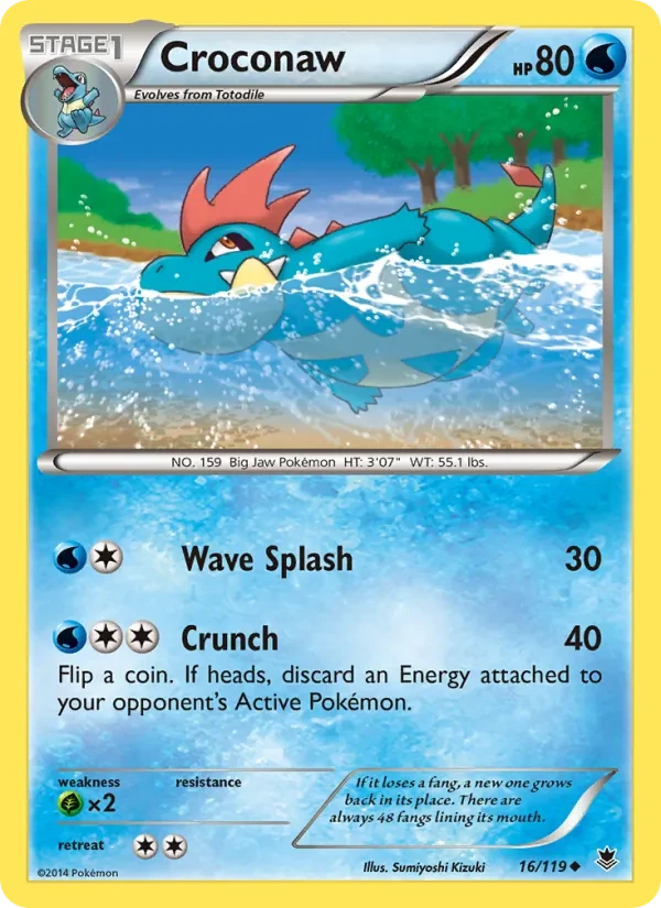 Croconaw 16/119 Phantom Forces Pokémon card