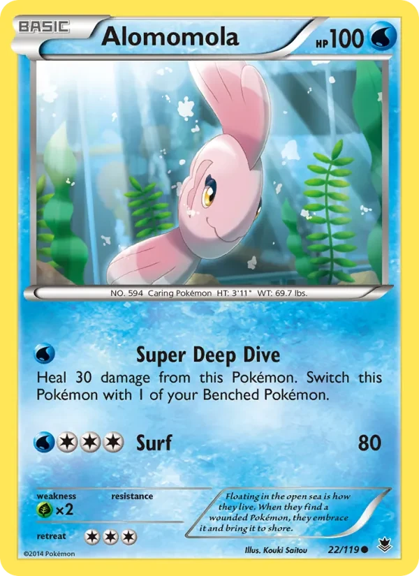 Alomomola 22/119 Phantom Forces Pokémon card