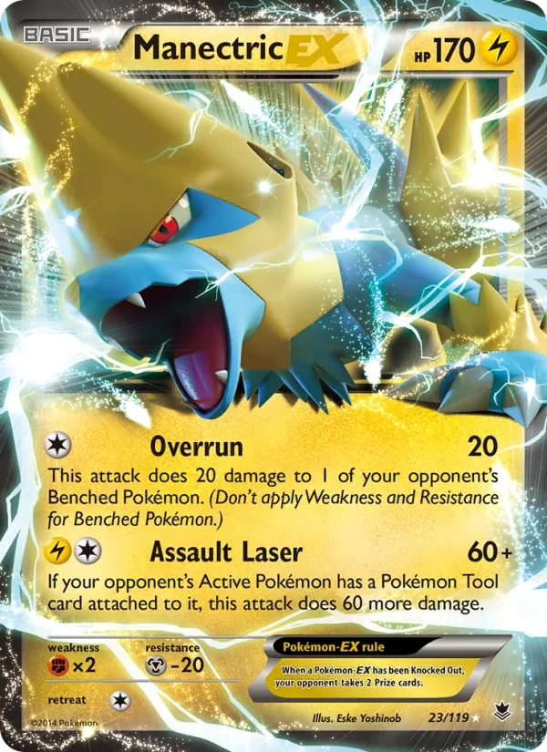 Manectric EX 23/119 Phantom Forces Pokémon card