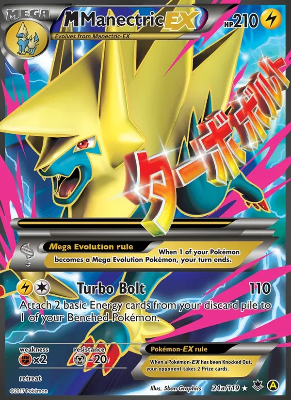 M Manectric EX 24a Phantom Forces Pokémon card