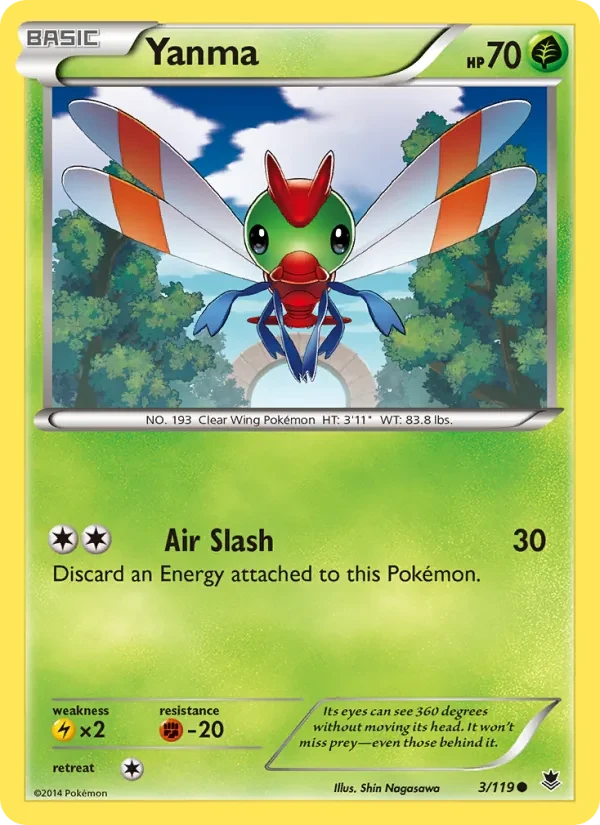 Yanma 3/119 Phantom Forces Pokémon card