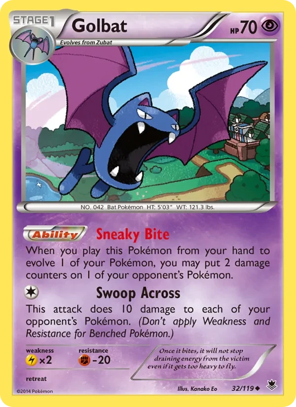 Carte Pokémon Golbat 32/119 Phantom Forces