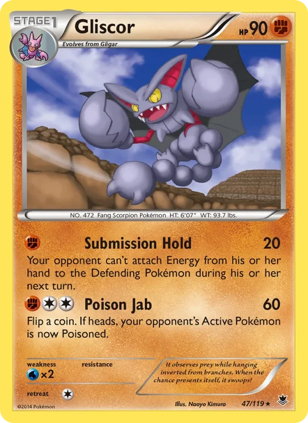 Carta Pokémon Gliscor 47/119 Phantom Forces