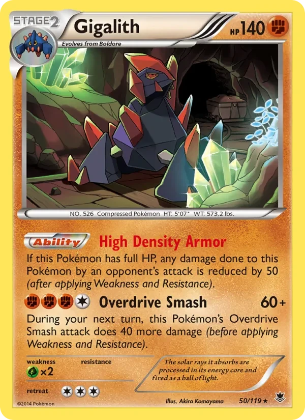 Gigalith 50/119 Phantom Forces Pokémon card