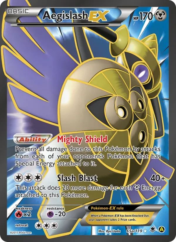 Aegislash EX 65/119 Phantom Forces Pokémon kaart