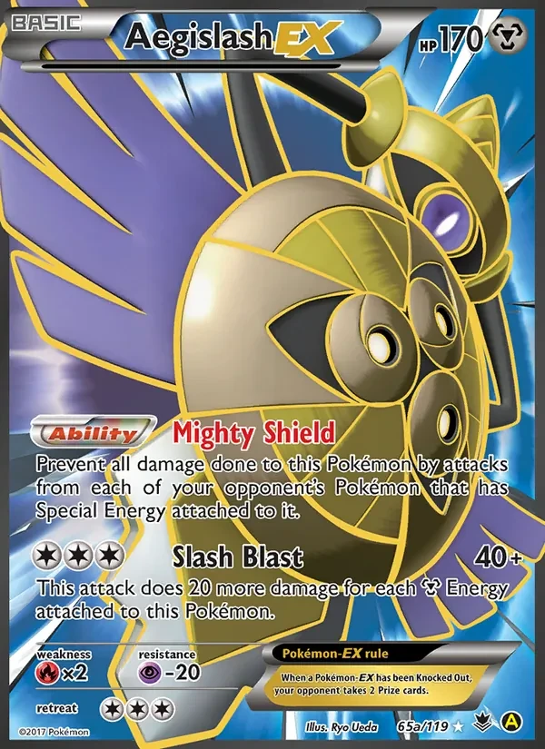 Aegislash EX 65a Phantom Forces Pokémon card