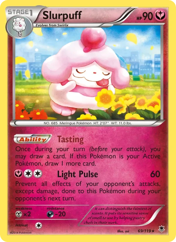 Slurpuff 69/119 Phantom Forces Pokémon Karte