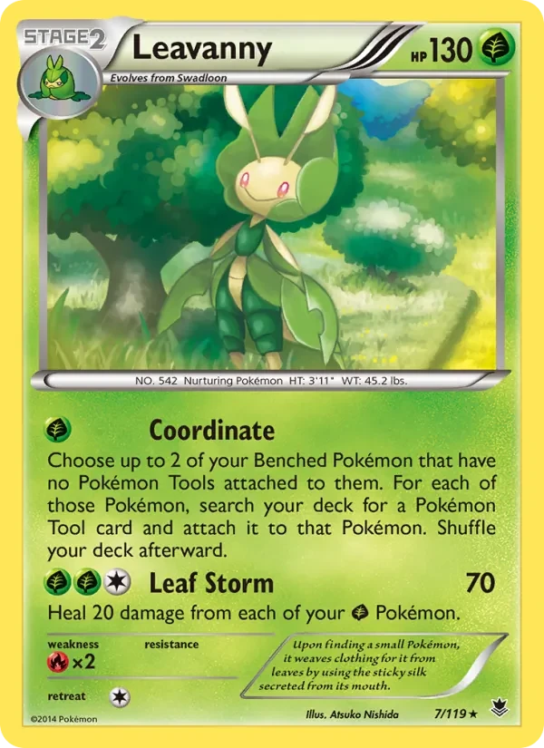 Leavanny 7/119 Phantom Forces Pokémon card