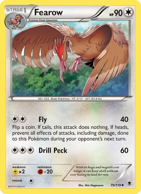 Fearow 79/119 Phantom Forces Pokémon card