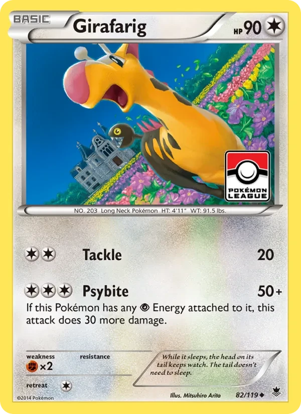 Girafarig 82/119 Phantom Forces Pokémon Karte