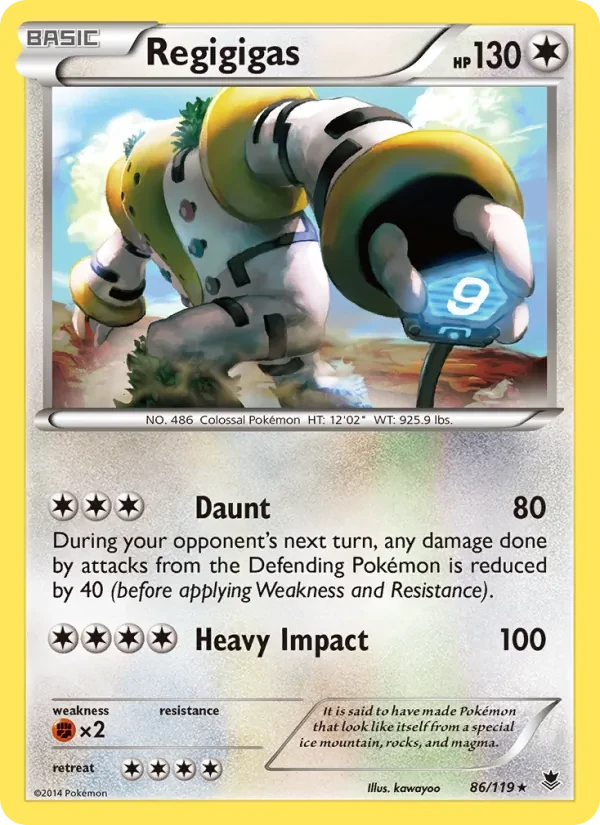 Regigigas 86/119 Phantom Forces Pokémon card