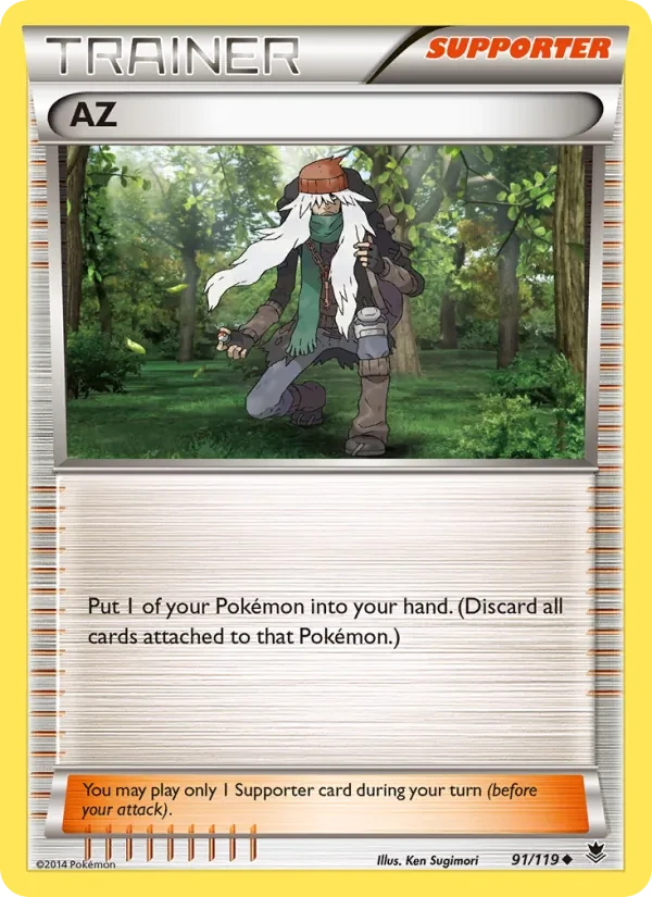 AZ 91/119 Phantom Forces Pokémon card