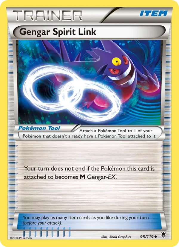 Gengar Spirit Link 95/119 Phantom Forces Pokémon card
