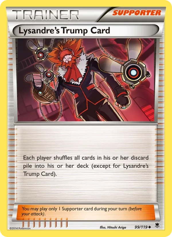Lysandre's Trump Card 99/119 Phantom Forces Pokémon card