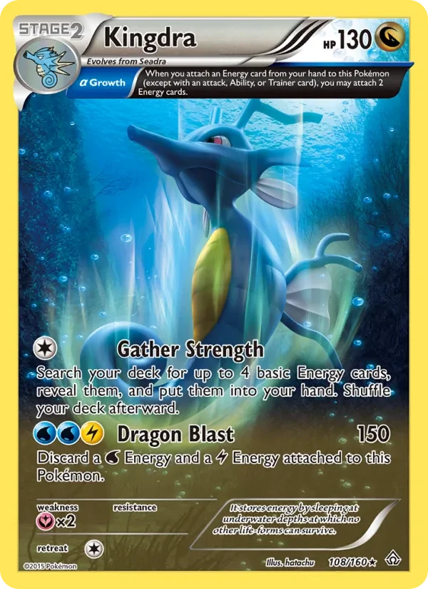 Kingdra 108/160 Primal Clash Pokémon card