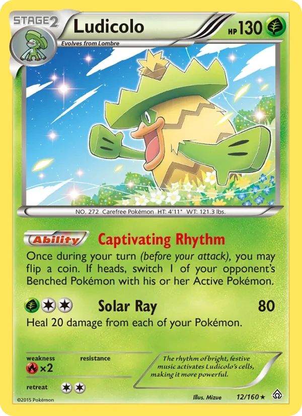 Ludicolo 12/160 Primal Clash Pokémon card