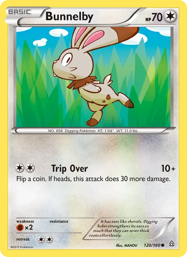 Bunnelby 120/160 Primal Clash Pokémon card