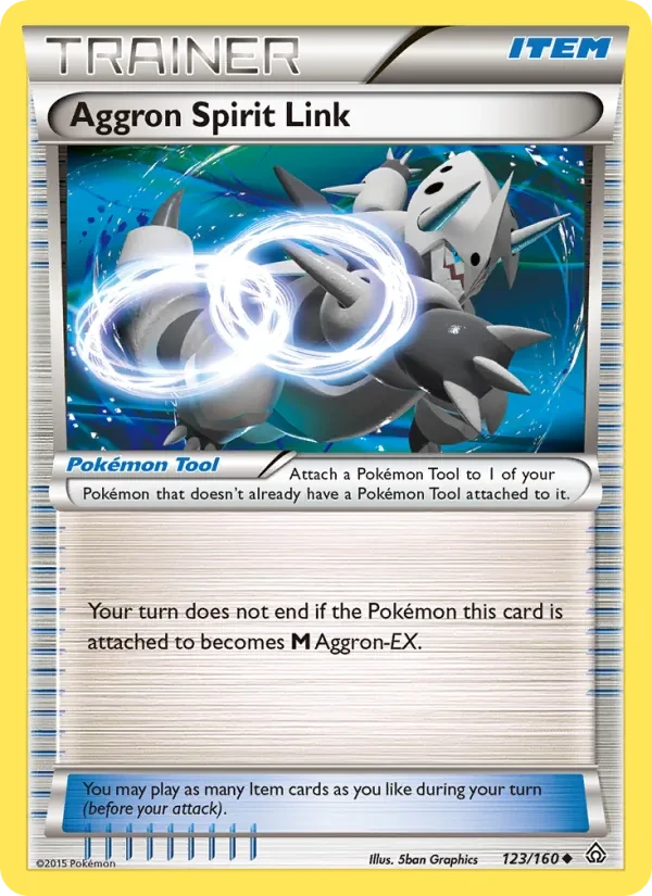 Aggron Spirit Link 123/160 Primal Clash Pokémon card