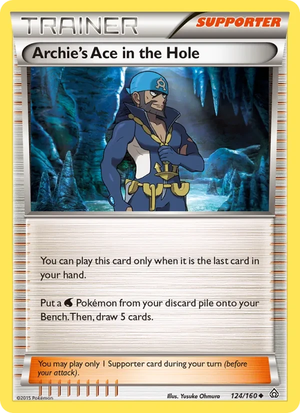 Carta Pokémon Archie's Ace in the Hole 124/160 Primal Clash